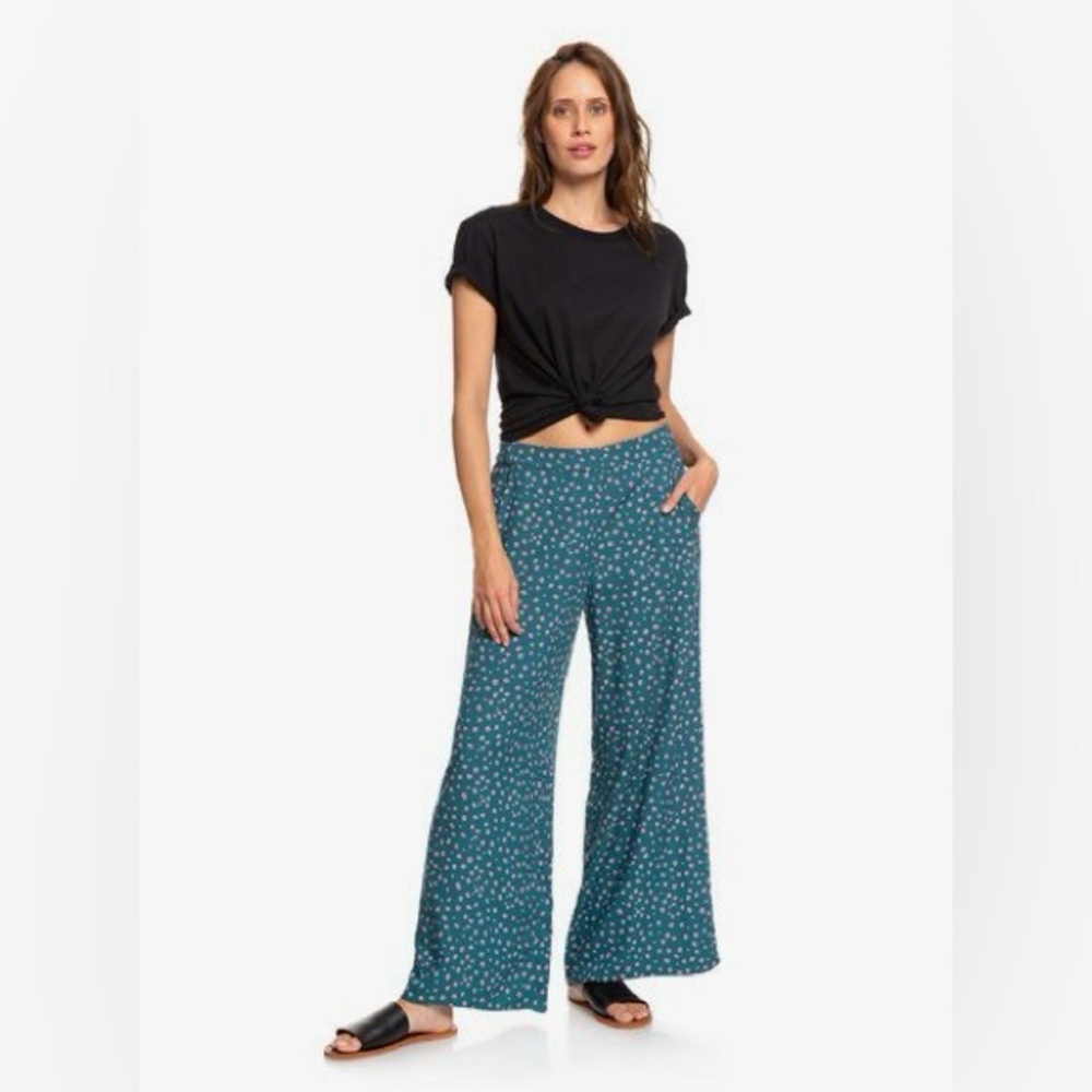Midnight Avenue Wide Leg Viscose Pants